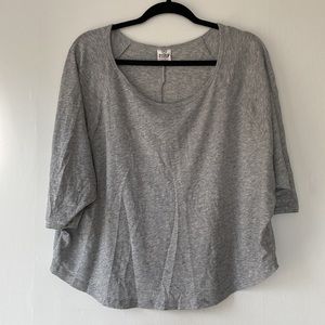 PINK Victorias Secret gray lounge/workout top